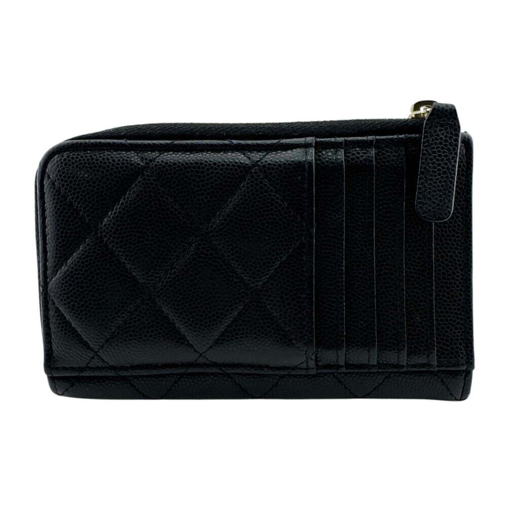 CHANEL Authentic Black Caviar Leather Wallet - Picture 2 of 11